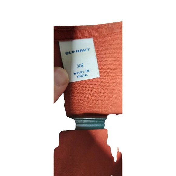 Old Navy Rayon Sleeveless Jumpsuit Orange XS - Picture 4 of 4